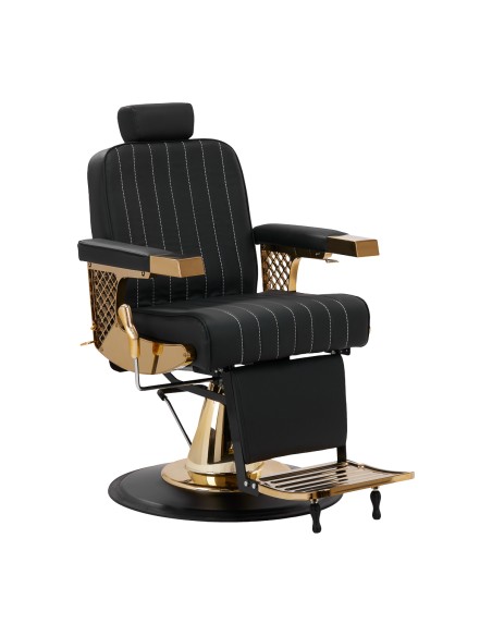 Sedia da barbiere Gabbiano Marcus oro nero