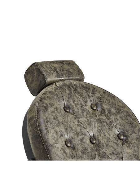 Sedia da barbiere Gabbiano President Old Leather Verde