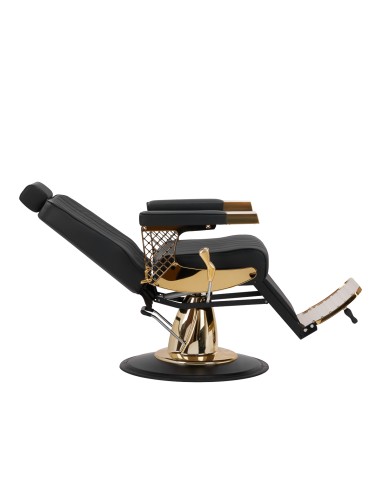 Sedia da barbiere Gabbiano Marcus oro nero