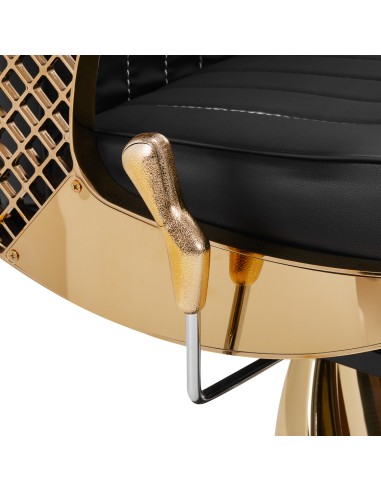 Sedia da barbiere Gabbiano Marcus oro nero