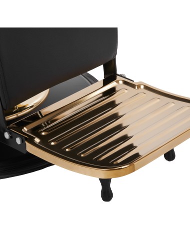 Sedia da barbiere Gabbiano Marcus oro nero