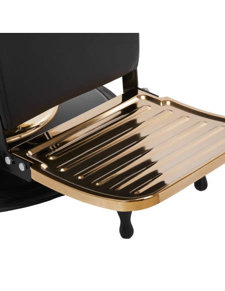 Sedia da barbiere Gabbiano Marcus oro nero