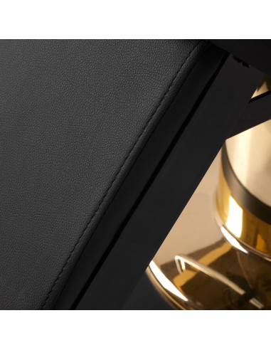 Sedia da barbiere Gabbiano Marcus oro nero