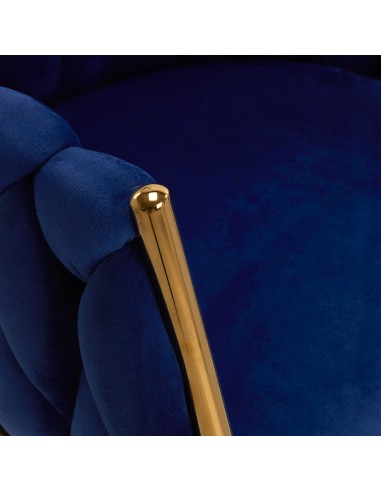 4Rico sedia QS-GW06G velluto blu navy