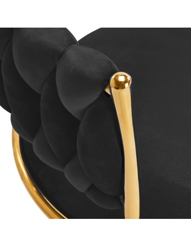 4Rico sedia girevole QS-GW01G velluto nero