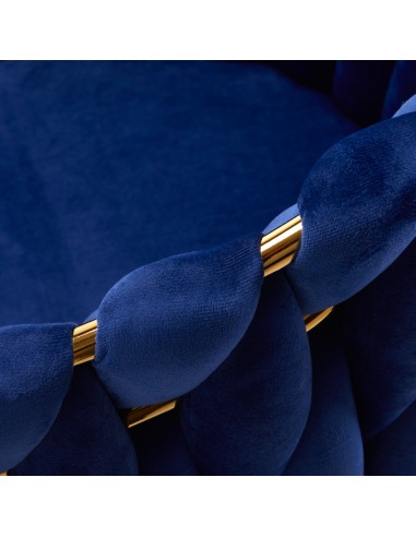 4Rico sedia QS-GW06G velluto blu navy