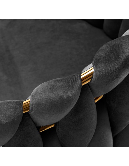 4Rico sedia QS-GW06G grigio velluto