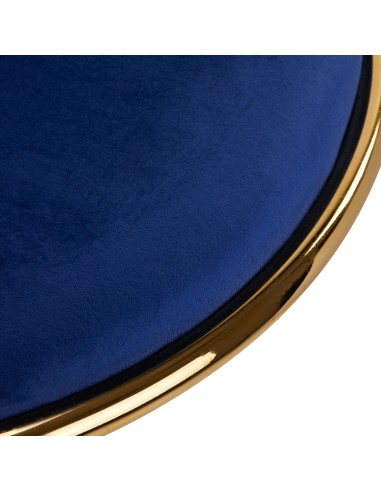 4Rico sedia girevole QS-GW01G velluto blu navy