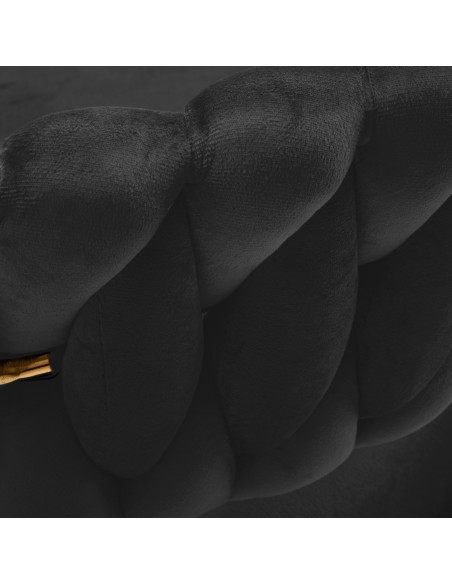 4Rico sedia girevole QS-GW01G velluto nero