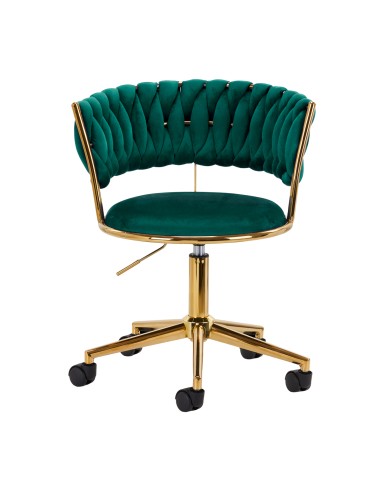 4Rico sedia girevole QS-GW01G verde velluto