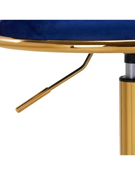 4Rico sedia girevole QS-GW01G velluto blu navy