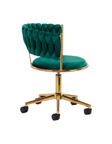 4Rico sedia girevole QS-GW01G verde velluto