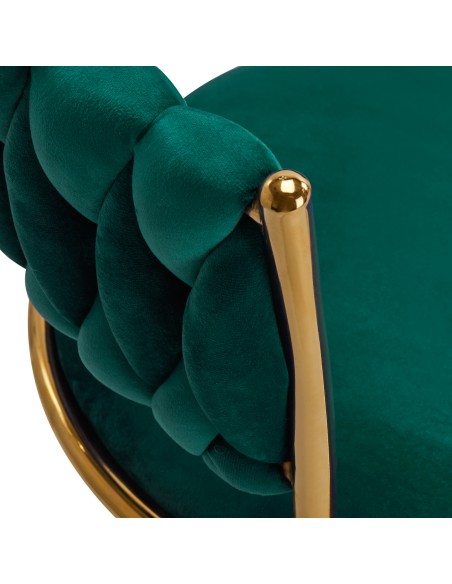 4Rico sedia girevole QS-GW01G verde velluto