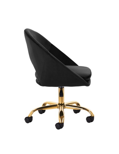 4Rico sedia girevole QS-MF18G velluto nero