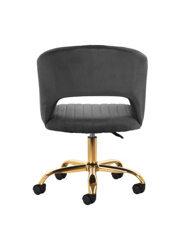 4Rico sedia girevole QS-OF212G grigio velluto