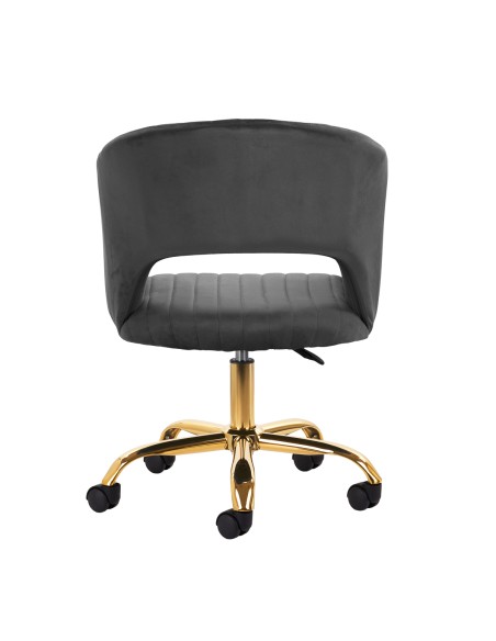 4Rico sedia girevole QS-OF212G grigio velluto