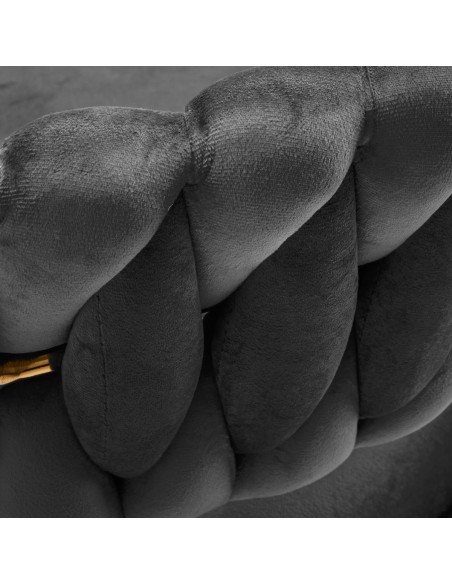 4Rico sedia girevole QS-GW01G grigio velluto