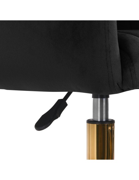 4Rico sedia girevole QS-OF212G velluto nero