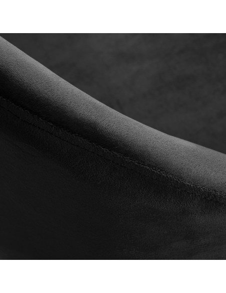 4Rico sedia girevole QS-MF18G velluto nero