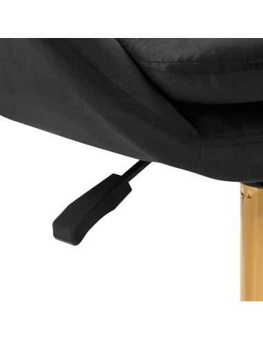 4Rico sedia girevole QS-MF18G velluto nero
