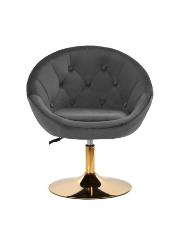 4Rico sedia girevole QS-BL12G grigio velluto