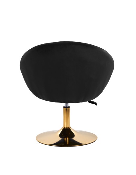 4Rico sedia girevole QS-BL12G velluto nero