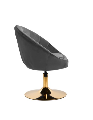 4Rico sedia girevole QS-BL12G grigio velluto