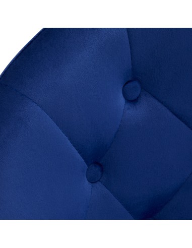 4Rico poltrona girevole QS-BL12G velluto blu navy