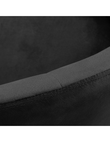 4Rico sedia girevole QS-BL12G velluto nero