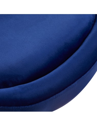 4Rico poltrona girevole QS-BL12G velluto blu navy