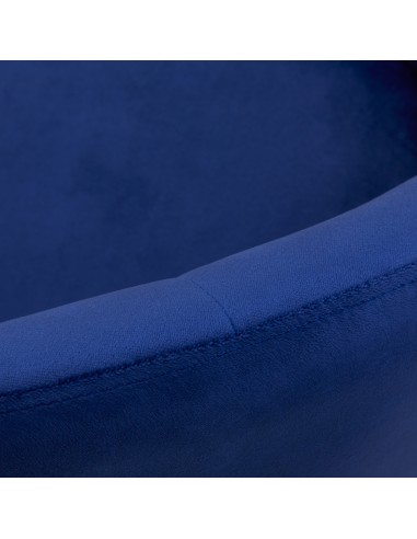 4Rico poltrona girevole QS-BL12G velluto blu navy