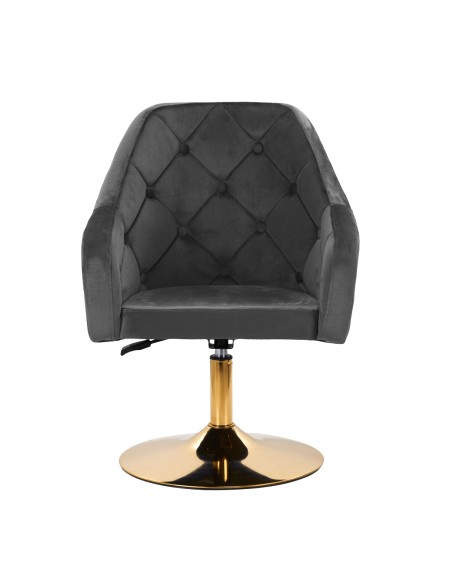 4Rico sedia girevole QS-BL14G grigio velluto