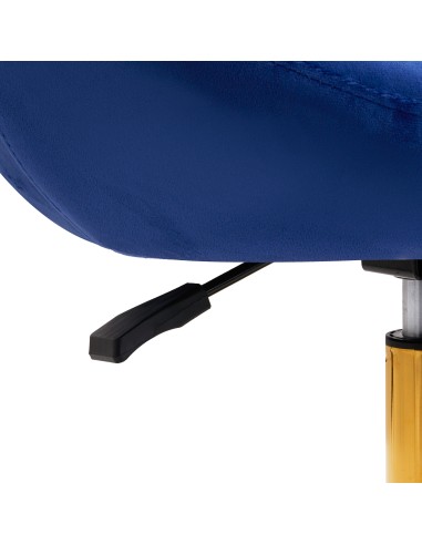 4Rico poltrona girevole QS-BL12G velluto blu navy
