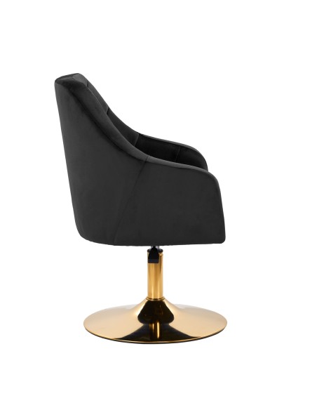 4Rico sedia girevole QS-BL14G velluto nero