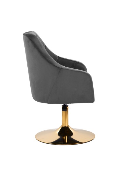 4Rico sedia girevole QS-BL14G grigio velluto