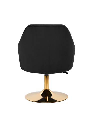 4Rico sedia girevole QS-BL14G velluto nero