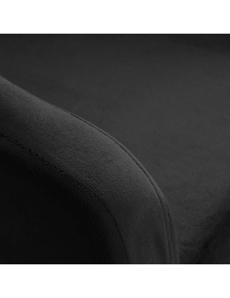 4Rico sedia girevole QS-BL14G velluto nero