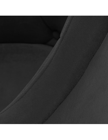 4Rico sedia girevole QS-BL14G velluto nero