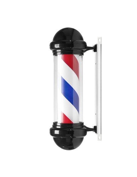 Targa illuminata per barbiere BB-02 nero grande