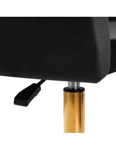 4Rico sedia girevole QS-BL14G velluto nero