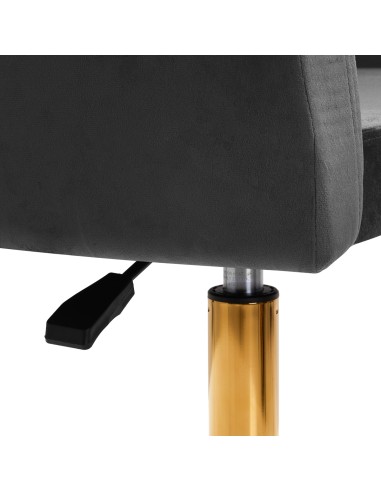 4Rico sedia girevole QS-BL14G grigio velluto