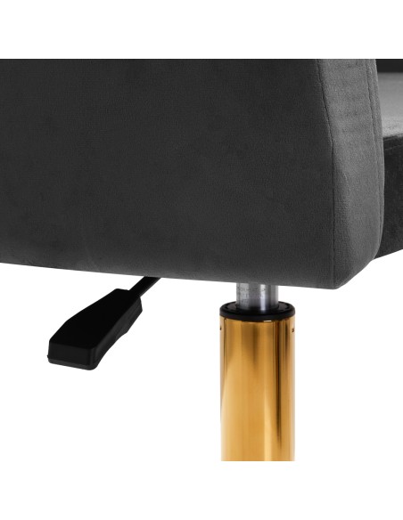 4Rico sedia girevole QS-BL14G grigio velluto