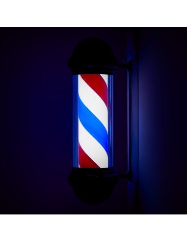 Targa illuminata per barbiere BB-02 nero grande