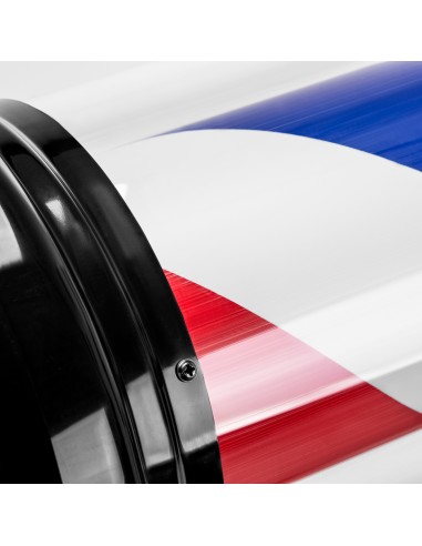 Targa illuminata per barbiere BB-02 nero grande