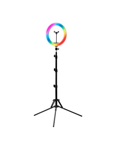 Luce anulare GLOW 10"" RGB bsc con treppiede 10W