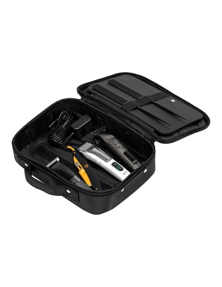 Baule da barbiere in materiale nero