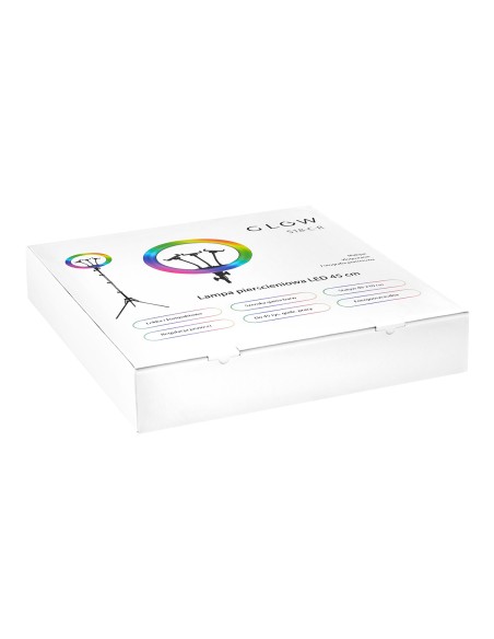 Luce anulare GLOW 18"" RGB bsc con treppiede 45W
