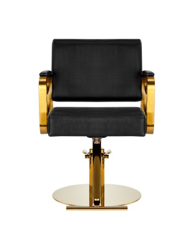Poltrona da parrucchiere Gabbiano Genova oro nero