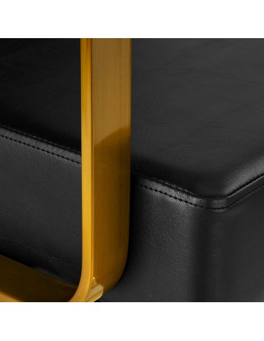 Poltrona da parrucchiere Gabbiano Genova oro nero