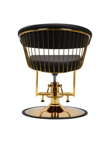 Sedia da parrucchiere Hair System Lille oro nero